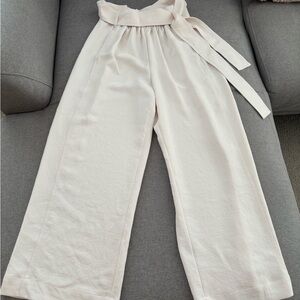 Wilfred Cream Wide Leg Pants Size 2 like new aritzia
